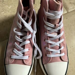 Steve Madden Sparkly Pink Kids High-Tops
